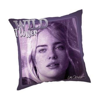 Billie Eilish Wild Flower párna, díszpárna 40x40cm