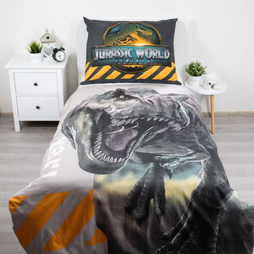 Jurassic World T-Rex ágyneműhuzat 140×200cm, 70×90cm