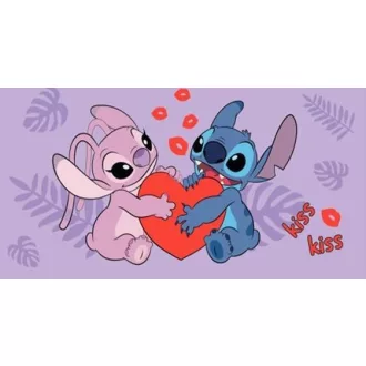 Disney Lilo és Stitch, A csillagkutya Kiss fürdőlepedő, strandtörölköző 70x140 cm