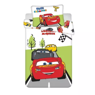 Disney Verdák Champion gyerek, ovis ágyneműhuzat 100×135cm, 40×60cm