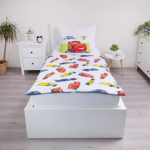 Disney Verdák Champion gyerek, ovis ágyneműhuzat 100×135cm, 40×60cm