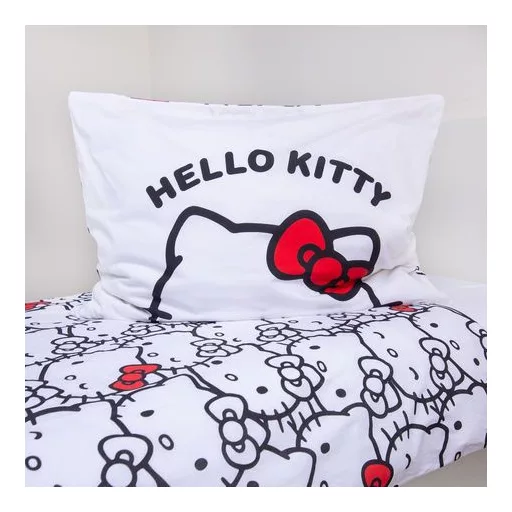Hello Kitty White ágyneműhuzat 140×200cm, 70×90cm
