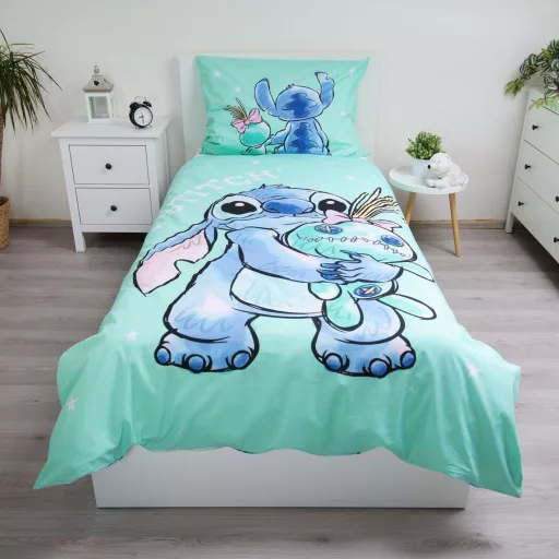 Disney Lilo és Stitch, A csillagkutya Buddies ágyneműhuzat 140×200cm, 70×90cm