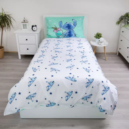 Disney Lilo és Stitch, A csillagkutya Buddies ágyneműhuzat 140×200cm, 70×90cm