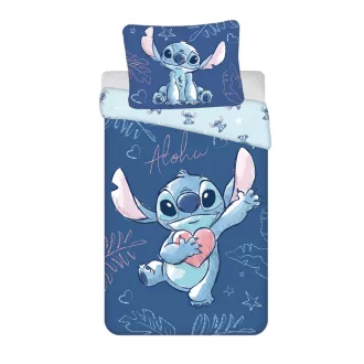 Disney Lilo és Stitch, A csillagkutya Aloha Blue ágyneműhuzat 140×200cm, 70×90cm