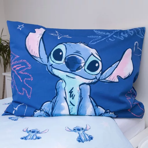 Disney Lilo és Stitch, A csillagkutya Aloha Blue ágyneműhuzat 140×200cm, 70×90cm