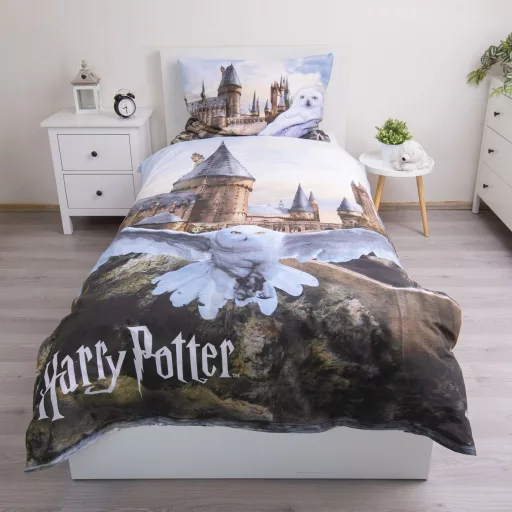 Harry Potter Hedwig Fly ágyneműhuzat 140×200cm, 70×90cm