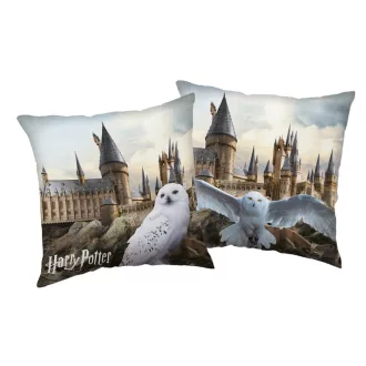 Harry Potter Hedwig at Hogwarts párna, díszpárna 40x40 cm