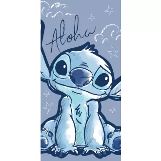   Disney Lilo és Stitch, A csillagkutya Aloha fürdőlepedő, strandtörölköző 70x140cm