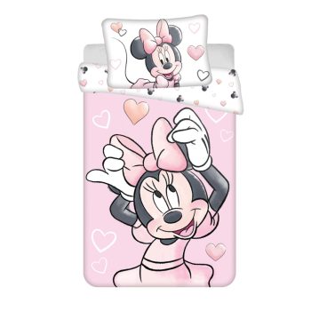 Disney Minnie Blush Pink gyerek, ovis ágyneműhuzat 100×135cm, 40×60cm