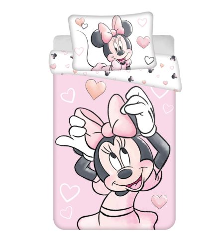 Disney Minnie Blush Pink gyerek, ovis ágyneműhuzat 100×135cm, 40×60cm
