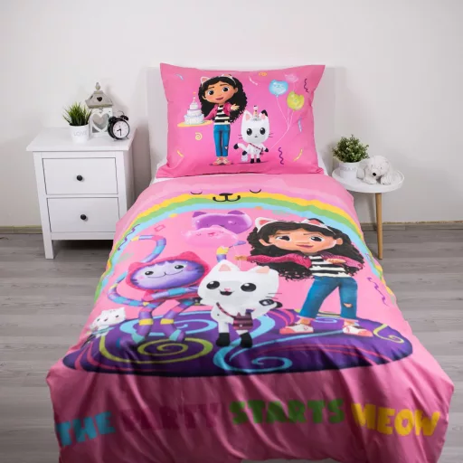 Gabi babaháza Rainbow Party ágyneműhuzat 140×200cm, 70×90cm microfibre