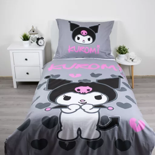 Hello Kitty Kuromi ágyneműhuzat 140×200cm, 70×90cm