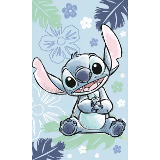 Disney Lilo és Stitch, a csillagkutya Ohana Blue kéztörlő, arctörlő, törölköző 30x50 cm