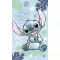 Disney Lilo és Stitch, a csillagkutya Ohana Blue kéztörlő, arctörlő, törölköző 30x50 cm