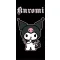 Hello Kitty Kuromi Black fürdőlepedő, strandtörölköző 70x140 cm