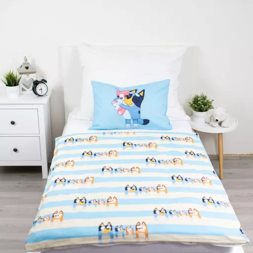 Bluey Family gyerek, ovis ágyneműhuzat 100×135cm, 40×60cm