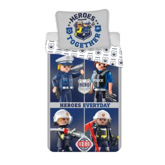 Playmobil Heroes ágyneműhuzat (140x200cm, 70x90cm)