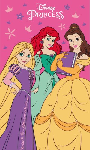 Disney Hercegnők Charm kéztörlő arctörlő, törölköző 30x50 cm