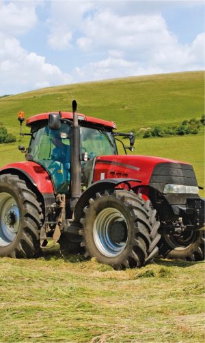 Traktor Red kéztörlő, arctörlő, törölköző 30x50 cm