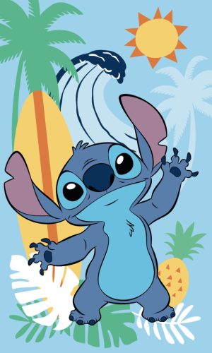 Disney Lilo és Stitch, a csillagkutya Ananas kéztörlő, arctörlő, törölköző 30x50 cm