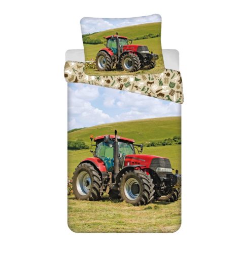 Traktor Red ágyneműhuzat 140×200 cm, 70×90 cm