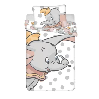 Disney Dumbo Dots gyerek ágyneműhuzat 100×135cm, 40×60cm