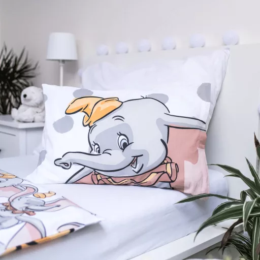 Disney Dumbo Dots gyerek ágyneműhuzat 100×135cm, 40×60cm