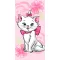 Disney Marie cica Pink Flower fürdőlepedő, strandtörölköző