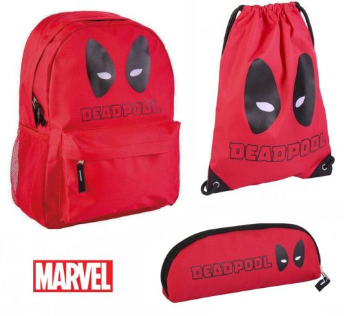 Deadpool táska, tornazsák és tolltartó szett
