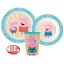 Peppa malac Kindness étkészlet, micro műanyag szett, pohárral 260ml