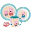 Peppa malac Kindness étkészlet, micro műanyag szett bögrével 350ml