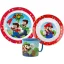 Super Mario Mushroom Kingdom étkészlet, micro műanyag szett bögrével 265ml