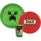 Minecraft TNT étkészlet, műanyag szett