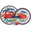 Disney Verdák Stickers Go csúszásmentes étkészlet, micro műanyag szett