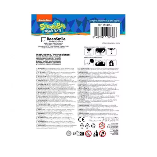 SpongyaBob Fun Face fólia lufi 46cm