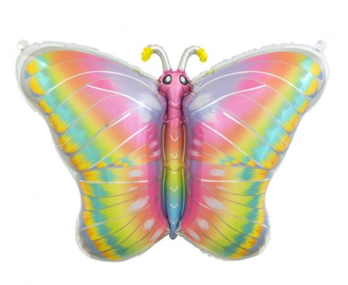 Pastel Butterfly, Pillangó fólia lufi 64 cm