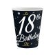 B&C Happy Birthday 18 papír pohár 6 db-os 200 ml