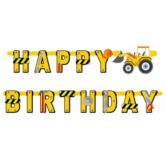 Építkezés Building Blocks Happy Birthday felirat 220cm