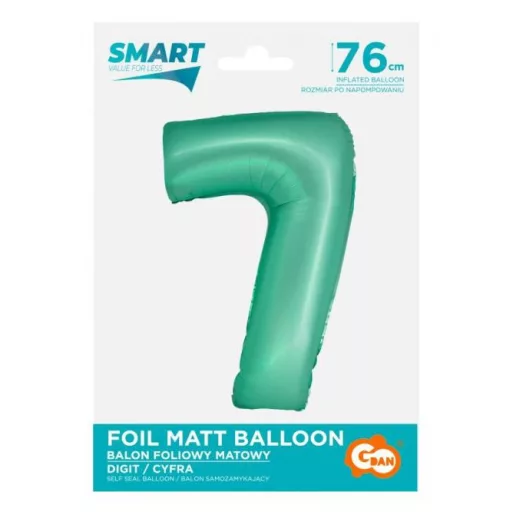Mint Matt, Menta 7-es szám fólia lufi 76cm