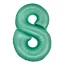 Mint Matt, Menta 8-as szám fólia lufi 76cm