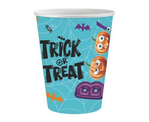 Halloween, Boo papír pohár 6 db-os 250ml