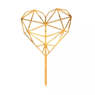 Diamond Heart, Szív torta dekoráció, topper
