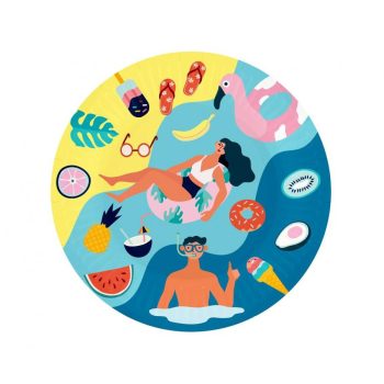 Let's Party Beach papírtányér 6 db-os 18cm