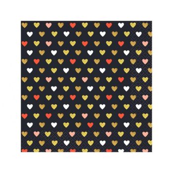 XOXO Black szalvéta 20 db-os 33x33cm