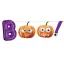 Halloween, Boo papír felirat 150cm