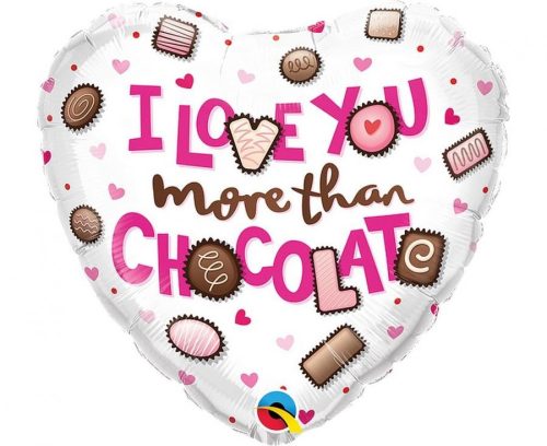 I Love You Chocolate fólia lufi 46 cm