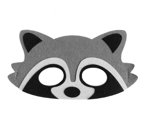 Raccoon, Mosómedve filc maszk 18 cm