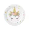 Unicorn, Unikornis papírtányér 6 db-os 18cm