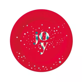 Red Joy, Karácsony papírtányér 6 db-os 18cm